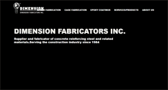 Desktop Screenshot of dimensionfabricators.com