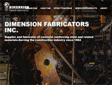 Tablet Screenshot of dimensionfabricators.com